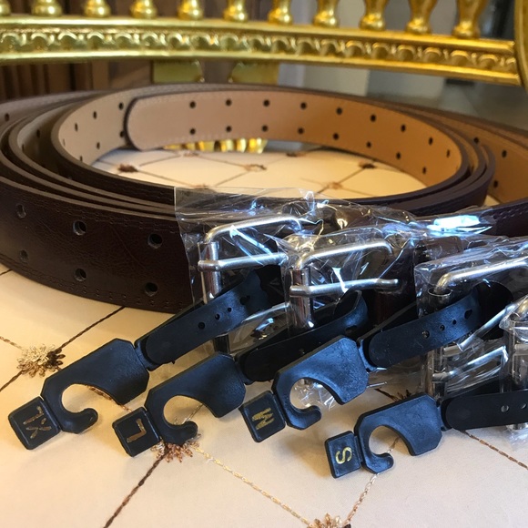 Men’s Leather Belt Brown size 38-40 L New - Picture 1 of 5